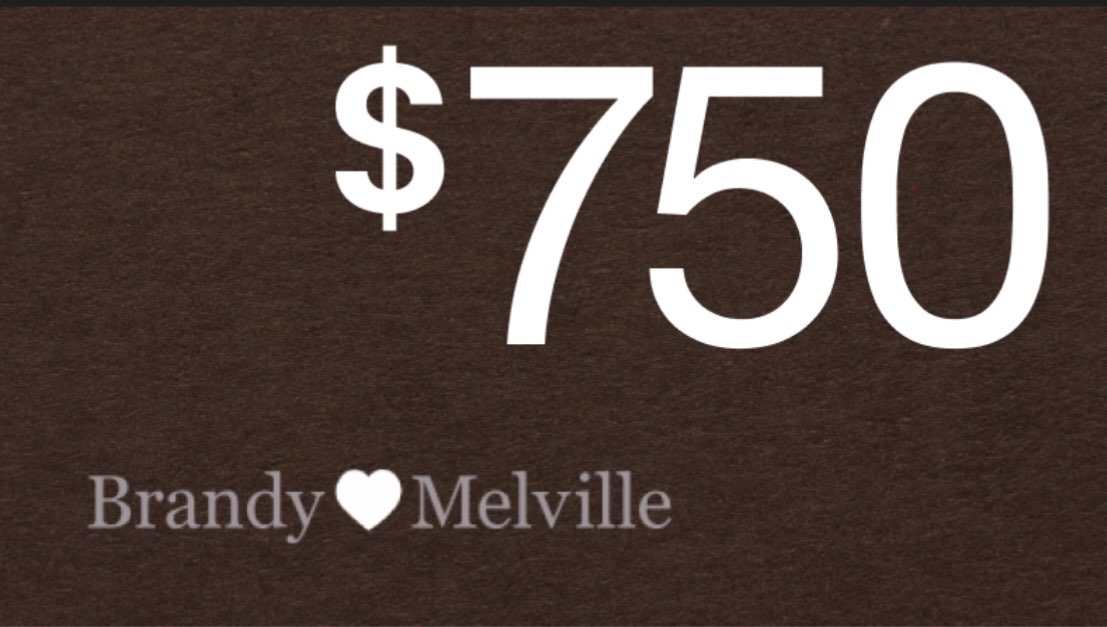 Brandy Melville Gift Card